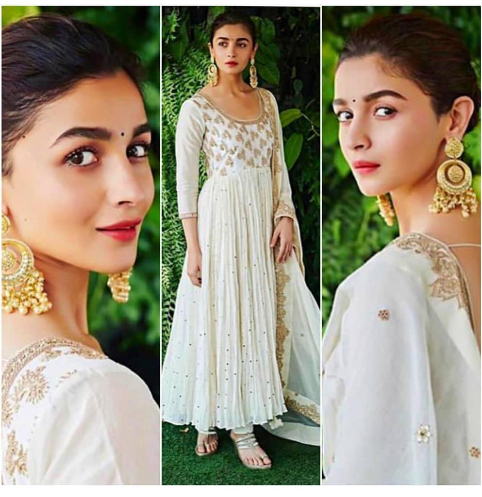 Alia Bhatt White Sharara Alia Bhatt In Dusty Pink Pearl Sharara
